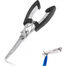 Fishing Pliers Fishing Scissors, Stainless Steel Fishing Pliers with Sheath, Fish Pliers for Hook Removal Line and Open Loop