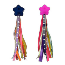 1 Set Kids Bicycle Tassel Ribbon Bike Handlebar Streamers Colorful Handlebar Ribbon for Children Bike