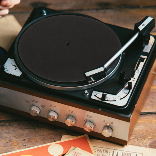 2pcs Simple Vinyl Protective Pad For Phonograph Records Turntable Mats 2