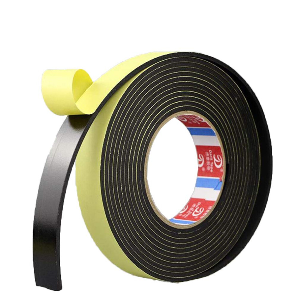 Self Adhesive Foam Tape 5M Black Single Sided Closed Cell 20Mm Wide 3Mm Thick 9393856927531