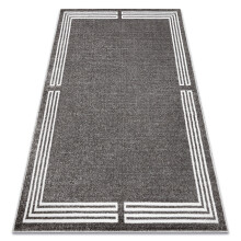 Carpet MATEO 8034/644 Modern frame - structural grey 140x190 cm