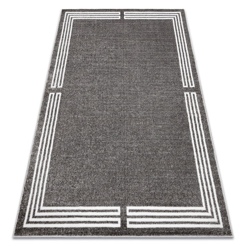 Carpet MATEO 8034/644 Modern frame - structural grey 140x190 cm