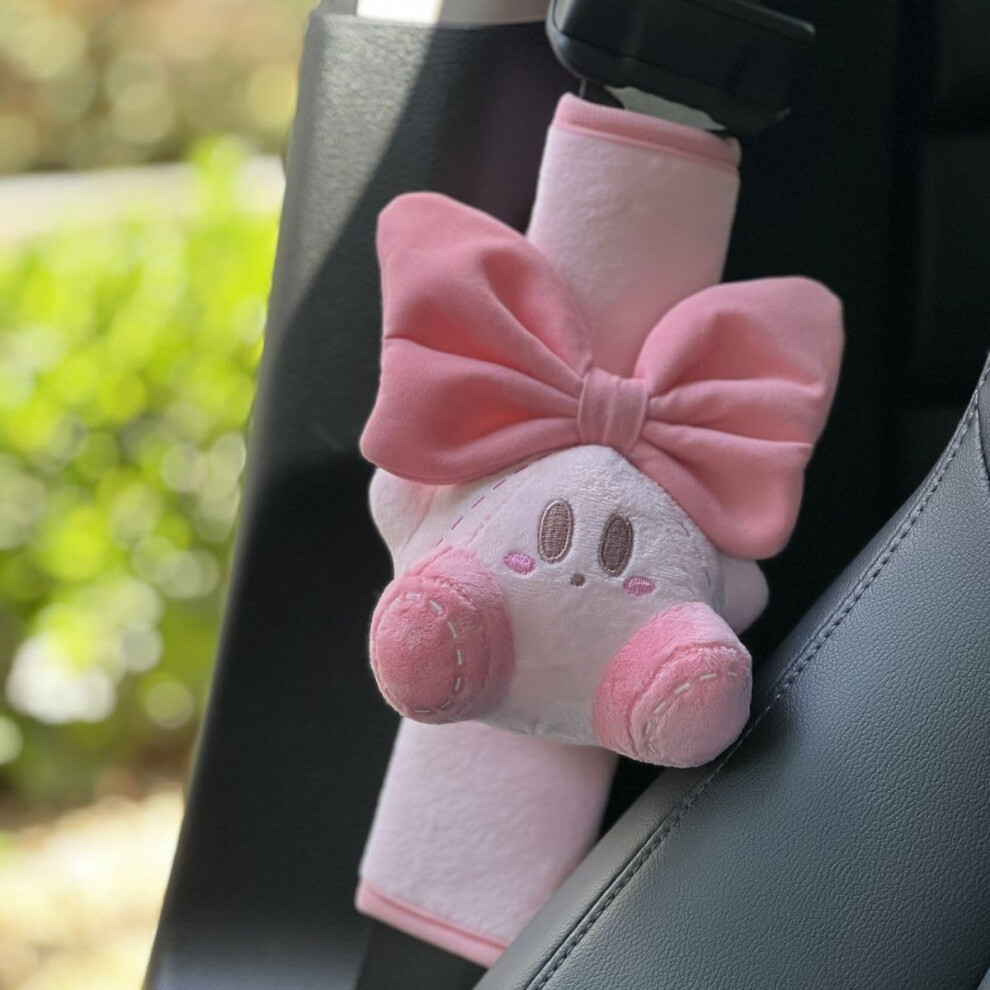 Car Seatbelt Cover Bowknot Neck Cushion, Shoulder Pad, Auto Accessory, Decoration Gift 9016109044501