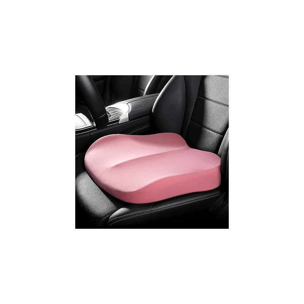 Adult Car Booster Seat Cushion Non-Slip Height-Adjustable For Car Office Wheelchair Pink 9016109044600