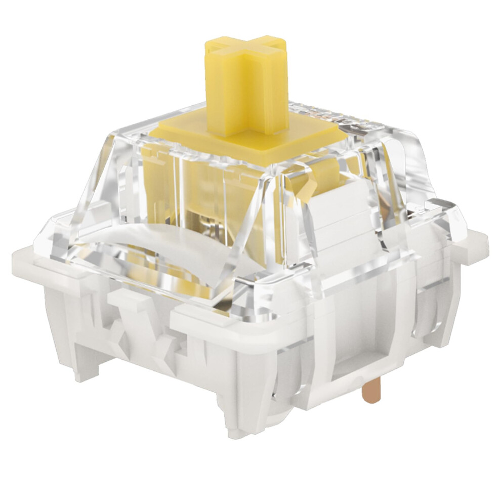 G Pro3.0 Yellow Switches 3-Pin 50gf Linear Pre-Lubed Pin-Enhanced 72-Pack For Mechanical Keyboard Yellow-image-OPC-PKQJ7HM-NEW