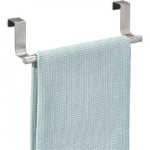 bathroom towel holder without drilling, small stainless steel towel holder, silver