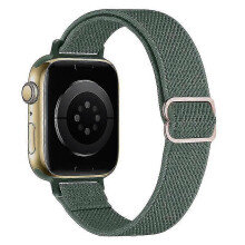 Strap for Apple Watch Band 38 40 41mm Slim Stretchy Loop Nylon Wristband for Iwatch Series