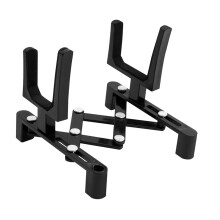Portable Violin Stand Stretchable Floor Holder Professional For Home And Music Classroom Use Black Compact Design