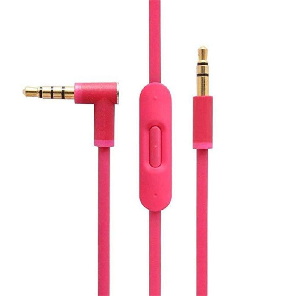Replacement Audio Cable With In-Line Microphone And Control For Beats By Dr Dre Headphones Solo Studio Pro Detox Wireless Mixr Pill 9393856929115