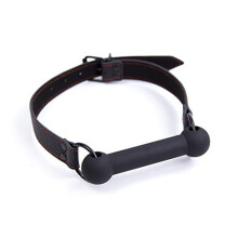 BDSM Restraints Ball Mouth Plug Silicone Ball Gag Open Mouth Gag With Silicone Bar Model B2 Faux Leather Bondage Toy