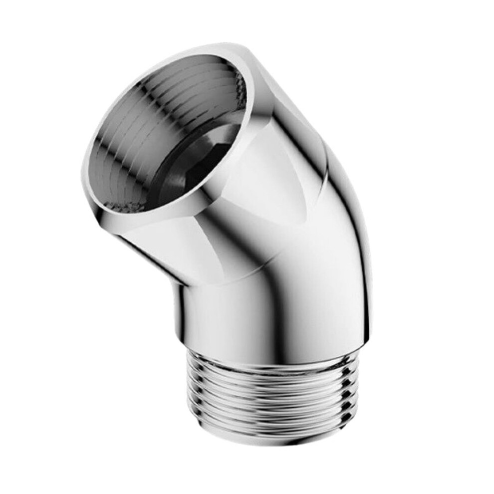 Shower Head Adapter G1/2 Inch, Solid Brass 135 Degree Elbow, Spinable Shower Head And Hose Extension Arm 9084446064605