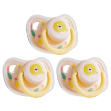 3pcs Puppy Kittens Pacifier Set Reusable Cartoon Chewing Toy for Small Pet Use 25-26PinkLarge