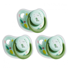3pcs Puppy Kittens Pacifier Set Reusable Cartoon Chewing Toy for Small Pet Use 25-26GreenLarge