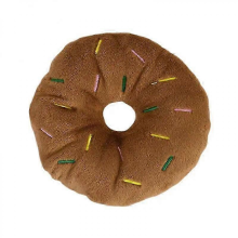 2025 Puppy Dog Toys For Small Medium Dogs Plush Squeaky Bone Aggressive Chewers For Pet Cat Products BananaNEW Brown Doughnuts