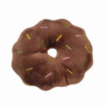 2025 Puppy Dog Toys For Small Medium Dogs Plush Squeaky Bone Aggressive Chewers For Pet Cat Products BananaTan Donut