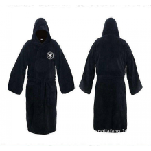 Men's Flannel Robe Bathrobe Pajamas Cosplay Winter Warm Seamless Cartoon Couple SleepwearBlack Battle RobesXL