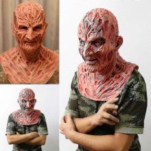 Freddy Krueger Latex Mask Carnival Halloween Realistic Adult Party Scary Cosplay Prop_c*