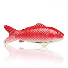 Kois Lighters Metal Stylish Windproof Lighter Inflatable Novelty Lighters for Good Luck Funny Personality LighterRed Carp