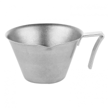 Stainless Steel Espresso Measuring Cup 100ml Double Shot Coffee Bean Dosing Cup Milk Frothing Sauce Cup Kitchen Cafe AccessoriesSilver100ML