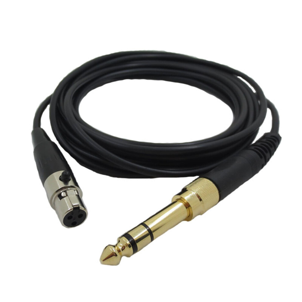 Replacement Cable Cord For Akg K240 K240s K240mkii Q701 K702 K271s/K271mkii, 2M Mini Xlr To 6.35Mm Adapter, Black 9354506895785