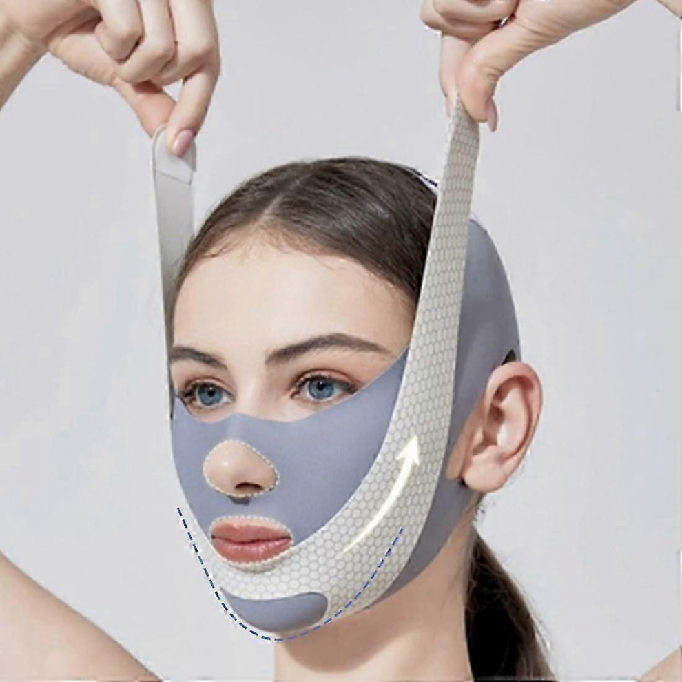 V Line Face Lifting Mask Double Chin Reducer, V-Line Mask, Face Lifting Band, Chin Mask Face Lifting Band, V ShapeGray