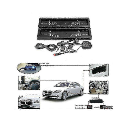 EU Car License Plate Roller Shutter Cover with Remote Hide Function 2