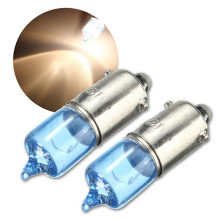 2x H6W BAX9S 6W White Xenon Car Side Marker Parking Lamp 12V 5000Kblue