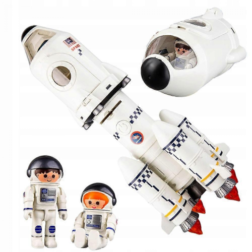 Space Rocket Space Shuttle Educational Toy Lights Sound 5in1white