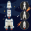 Space Rocket Space Shuttle Educational Toy Lights Sound 5in1white 5