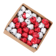 36-teiliges weihnachtliches Mini-Glöckchen-Set zum Selbermachen, rot-weiß