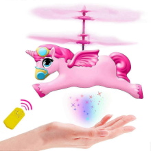 Rc Helicopter Flying Unicorn Fairy Toy Flying Helicopter Drone Ball Toys Gifts, Hand Controlled Fun Fairy Dolls Christmas Birthday GiftGreen