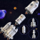 Space Rocket Space Shuttle Educational Toy Lights Sound 5in1white 4