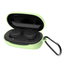 Earphones Case Solid Anti-drop Silicone Earphones Protective Case Compatible Sony WF-XB700Green