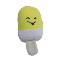 2025 Puppy Dog Toys For Small Medium Dogs Plush Squeaky Bone Aggressive Chewers For Pet Cat Products BananaYellow Ice Cream