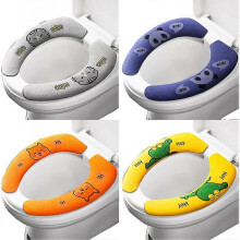 4 Pairs Toilet Seat Cover Cushion, Toilet Seat Cover Warm, Toilet Seat Cover Pads, Warm Toilet Seat Covers, Toilet Seat Mat