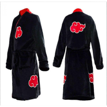 Men's Flannel Robe Bathrobe Pajamas Cosplay Winter Warm Seamless Cartoon Couple SleepwearNaruto BathrobeM