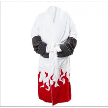 Men's Flannel Robe Bathrobe Pajamas Cosplay Winter Warm Seamless Cartoon Couple SleepwearSeventh GenerationL