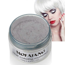 Mofajang 9 Colors Unisex Hair Color Wax Mud Dye Styling Cream Diy ColoringWhite