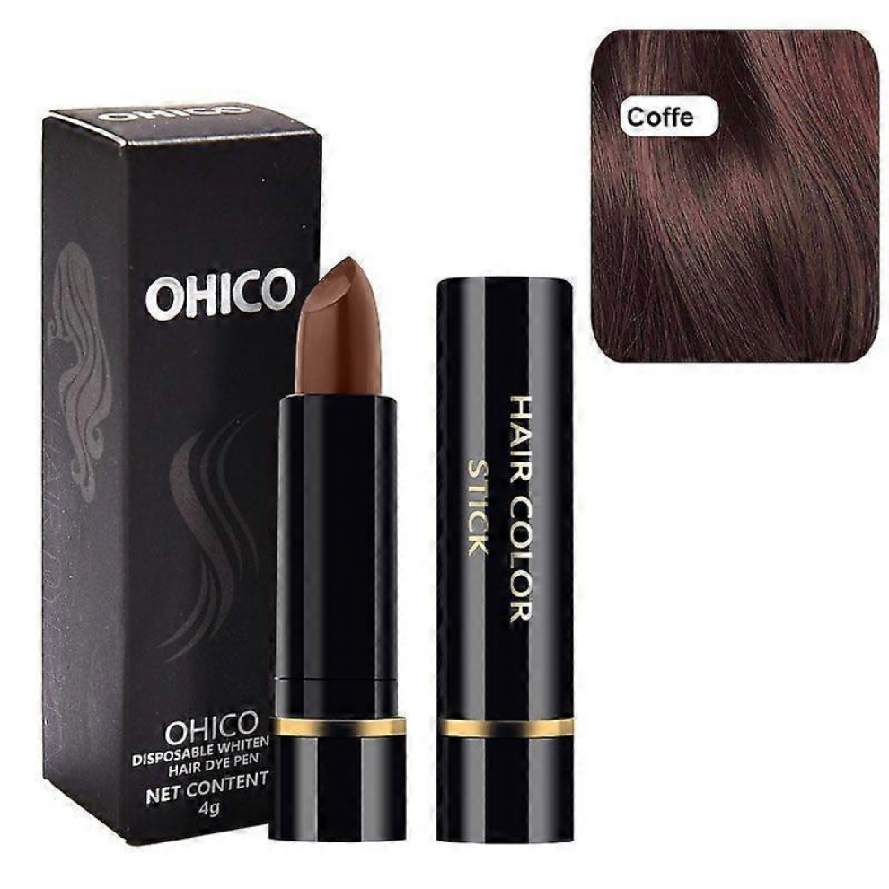 Root Touch-Up Stick - Temporary Hair Dye Pen - Grey Hair Cover Up - Semi-Permanent Waterproof Long Lasting Coverage for Hair and Beardcoffee