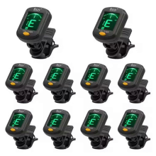 10pcs T-500 Digital Clip-on Tuner 360 Rotatable Highly Sensitive for Guitar Ukulele Bass Violin CBlack