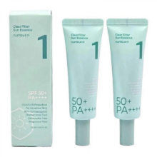 Numbuzin No. 1 Clear Filter Sun Essence 50ml SPF50+ PA++++ K Beauty NEW2pcs