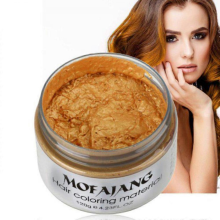 Mofajang 9 Colors Unisex Hair Color Wax Mud Dye Styling Cream Diy ColoringGold