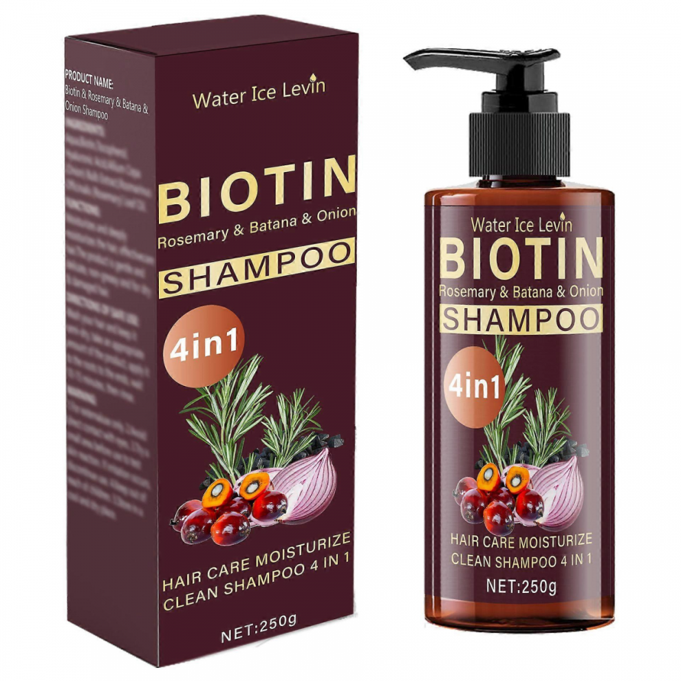 Onion Biotin and Rosemary Shampoo for Hair Growth, Onion Shampoo Moisturizing Hair Care with Onion Extract and Biotin Increase Hydration and Shine3pcs