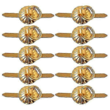 Premium Dollhouse Drawer Handle Decor - 10 Mini Golden Alloy Handles for DIY Miniature Houses