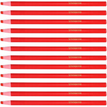 12 ablösbare wax-stifte für keramik glas stoff metall holz leder rot
