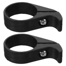 2 faltbare kunststoff-kettenführung schwarz für mountainbike