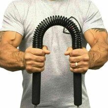 (60KG) 30 40 50 60kg Arm Power Twister Stretch Spring Bendy Bend Bar Gym Exercise