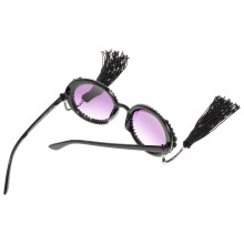 Vintage Sonnenbrille Mit Quaste Für Cosplay Fotos