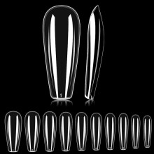 500PCS False Nails Ballerina Coffin Long Artificial Nails Acrylic