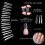 500PCS False Nails Ballerina Coffin Long Artificial Nails Acrylic 12